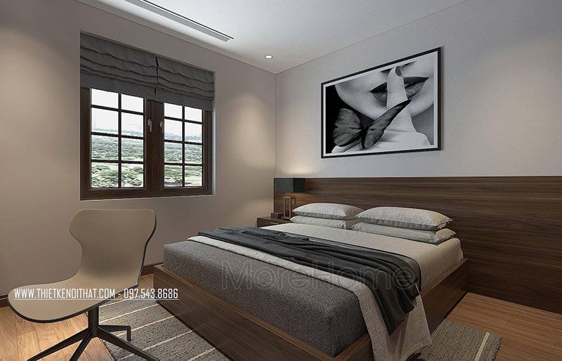 Mẫu giường ngủ gỗ bệt hiện đại cho nhà phố, chung cư, biệt thự